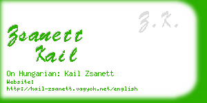 zsanett kail business card